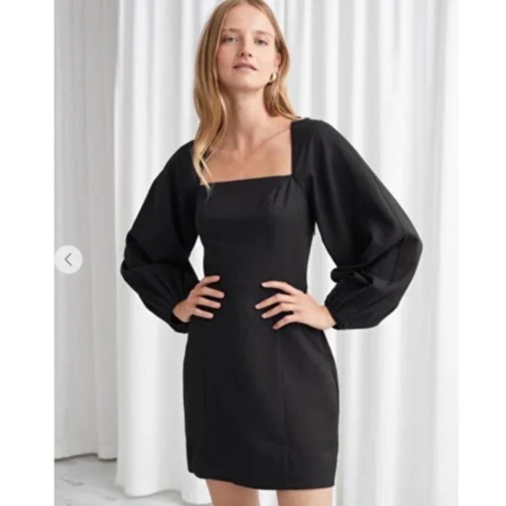 And & Other Stories &OS Balloon Long Sleeve Mini Dress XS